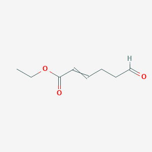 molecular formula C8H12O3 B14460480 Ethyl 6-oxohex-2-enoate CAS No. 71778-55-7