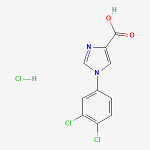 1-(3,4-dichlorophenyl)-1H-imidazole-4-carboxylic acid hydrochloride