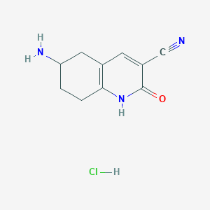 6-Amino-2-oxo-1,2,5,6,7,8-hexahydroquinoline-3-carbonitrile hydrochloride