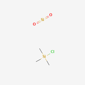 molecular formula C3H9ClO2Si2 B14460578 Chloro(trimethyl)silane;dioxosilane CAS No. 71889-01-5