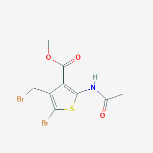 2-Acetylamino-5-bromo-4-bromomethyl-thiophene-3-carboxylic acid methyl ester