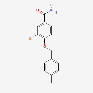 3-Bromo-4-[(4-methylbenzyl)oxy]benzamide