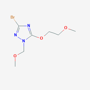 3-bromo-5-(2-methoxyethoxy)-1-(methoxymethyl)-1H-1,2,4-triazole
