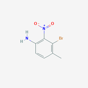 molecular formula C7H7BrN2O2 B1446066 3-Bromo-4-methyl-2-nitroaniline CAS No. 1803582-59-3