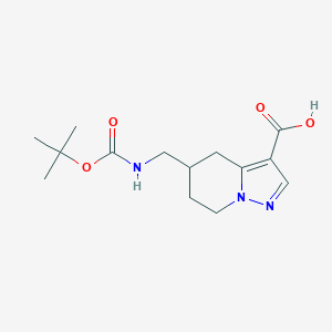 5-({[(tert-butoxy)carbonyl]amino}methyl)-4H,5H,6H,7H-pyrazolo[1,5-a]pyridine-3-carboxylic acid