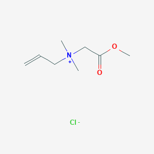 molecular formula C8H16ClNO2 B14460671 N-(2-Methoxy-2-oxoethyl)-N,N-dimethylprop-2-en-1-aminium chloride CAS No. 66917-59-7