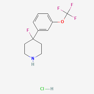 4-Fluoro-4-[3-(trifluoromethoxy)phenyl]piperidine hydrochloride
