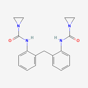 molecular formula C19H20N4O2 B14460777 N,N'-[Methylenedi(2,1-phenylene)]di(aziridine-1-carboxamide) CAS No. 71975-65-0
