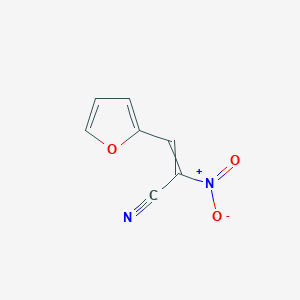 molecular formula C7H4N2O3 B14460795 3-(Furan-2-yl)-2-nitroprop-2-enenitrile CAS No. 67075-62-1