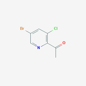 1-(5-BroMo-3-chloropyridin-2-yl)ethanone