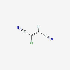 molecular formula C4HClN2 B14460825 2-Butenedinitrile, 2-chloro-, (Z)- CAS No. 71200-79-8