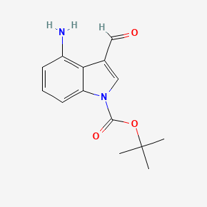 tert-butyl 4-amino-3-formyl-1H-indole-1-carboxylate