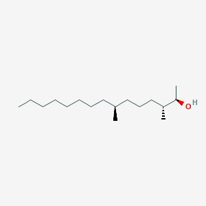 molecular formula C17H36O B14460914 (2R,3R,7S)-3,7-Dimethylpentadecan-2-OL CAS No. 67253-84-3