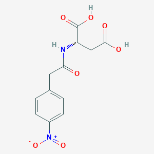 molecular formula C12H12N2O7 B14460920 N-[(4-Nitrophenyl)acetyl]-L-aspartic acid CAS No. 70539-45-6