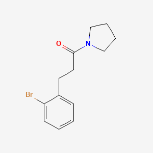 molecular formula C13H16BrNO B1446095 3-(2-Bromophenyl)-1-(pyrrolidin-1-yl)propan-1-one CAS No. 1704065-14-4