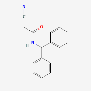 molecular formula C16H14N2O B14460971 N-benzhydryl-2-cyanoacetamide CAS No. 69395-84-2