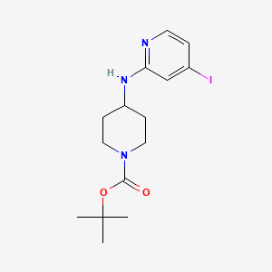 molecular formula C15H22IN3O2 B1446100 Tert-butyl 4-((4-iodopyridin-2-yl)amino)piperidine-1-carboxylate CAS No. 1704068-61-0