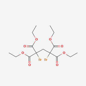 molecular formula C15H22Br2O8 B14461035 Tetraethyl 1,3-dibromopropane-1,1,3,3-tetracarboxylate CAS No. 67684-11-1