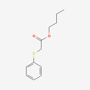 molecular formula C12H16O2S B14461042 (Phenylthio)acetic acid, butyl ester CAS No. 66132-81-8