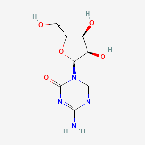 molecular formula C8H12N4O5 B1446106 4-Amino-1-((2S,3R,4S,5R)-3,4-dihydroxy-5-(hydroxymethyl)tetrahydrofuran-2-yl)-1,3,5-triazin-2(1H)-one CAS No. 157771-77-2
