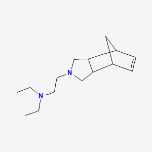 molecular formula C15H26N2 B14461063 4,7-Methanoisoindoline, 3a,7a-dihydro-2-(diethylaminoethyl)- CAS No. 74037-58-4