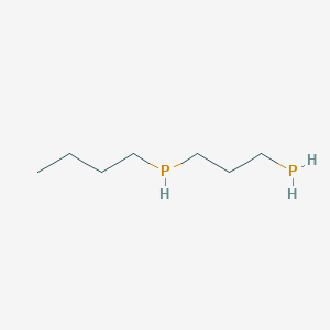 molecular formula C7H18P2 B14461072 Butyl(3-phosphanylpropyl)phosphane CAS No. 66192-77-6