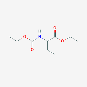 molecular formula C9H17NO4 B14461147 Ethyl 2-[(ethoxycarbonyl)amino]butanoate 