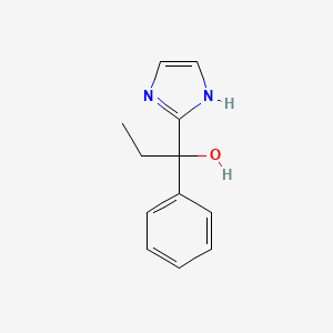 molecular formula C12H14N2O B1446116 1-(1H-imidazol-2-yl)-1-phenylpropan-1-ol CAS No. 1955561-45-1