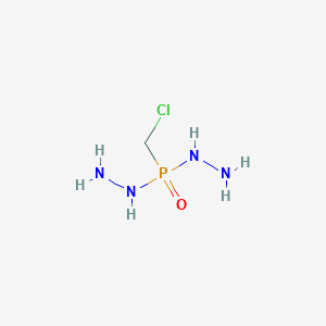 molecular formula CH8ClN4OP B14461163 P-(Chloromethyl)phosphonic dihydrazide CAS No. 67704-63-6