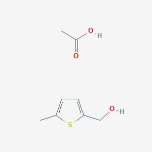 molecular formula C8H12O3S B14461185 Acetic acid;(5-methylthiophen-2-yl)methanol CAS No. 72306-62-8