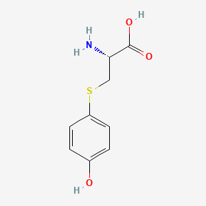 molecular formula C9H11NO3S B14461230 4-S-Cysteinylphenol CAS No. 73243-10-4