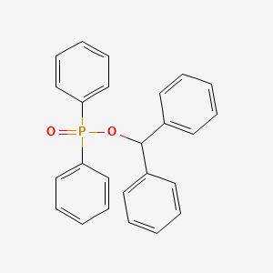 molecular formula C25H21O2P B14461265 Diphenylmethyl diphenylphosphinate CAS No. 66004-00-0