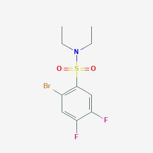 molecular formula C10H12BrF2NO2S B1446129 2-bromo-N,N-diethyl-4,5-difluorobenzenesulfonamide CAS No. 1704065-69-9