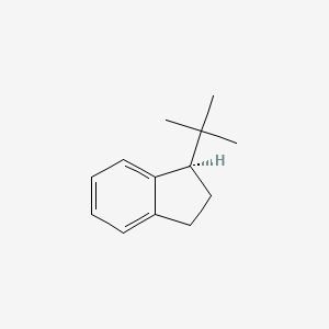 molecular formula C13H18 B14461301 (1R)-1-tert-Butyl-2,3-dihydro-1H-indene CAS No. 68533-15-3