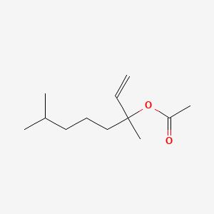 molecular formula C12H22O2 B14461347 3,7-Dimethyloct-1-en-3-yl acetate CAS No. 68345-17-5
