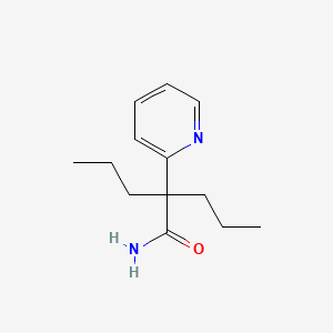 molecular formula C13H20N2O B14461386 alpha,alpha-Dipropyl-2-pyridineacetamide CAS No. 71824-50-5