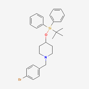 molecular formula C28H34BrNOSi B1446140 1-(4-Bromobenzyl)-4-((tert-butyldiphenylsilyl)oxy)piperidine CAS No. 1704082-52-9