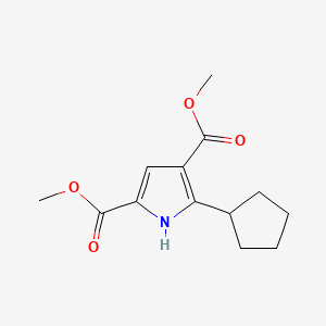 dimethyl 5-cyclopentyl-1H-pyrrole-2,4-dicarboxylate