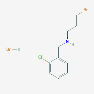 molecular formula C10H14Br2ClN B14461412 N-(2-Chlorobenzyl)-3-bromopropan-1-amine hydrobromide CAS No. 69739-56-6