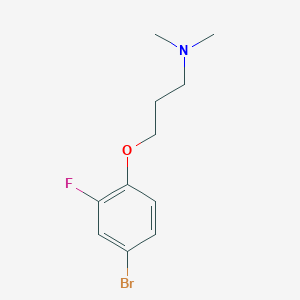 3-(4-bromo-2-fluorophenoxy)-N,N-dimethylpropan-1-amine