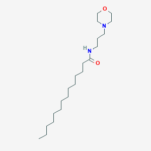 molecular formula C21H42N2O2 B14461459 Tetradecanamide, N-[3-(4-morpholinyl)propyl]- CAS No. 66161-54-4