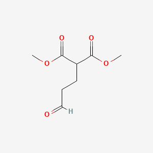molecular formula C8H12O5 B14461487 Propanedioic acid, (3-oxopropyl)-, dimethyl ester CAS No. 72473-15-5