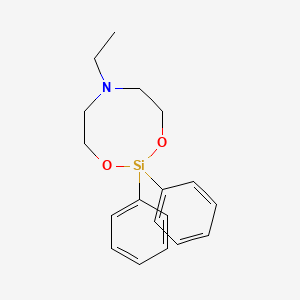 molecular formula C18H23NO2Si B14461493 6-Ethyl-2,2-diphenyl-1,3,6,2-dioxazasilocane CAS No. 71573-86-9