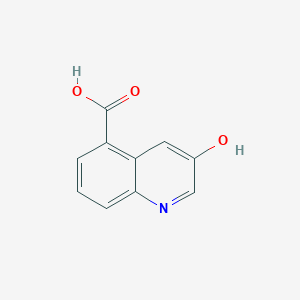 molecular formula C10H7NO3 B1446152 3-Hydroxyquinoline-5-carboxylic acid CAS No. 1261784-25-1