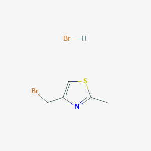 molecular formula C5H7Br2NS B1446153 4-(Bromomethyl)-2-methylthiazole hydrobromide CAS No. 725738-57-8