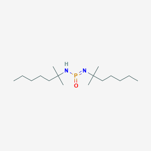 molecular formula C16H35N2OP B14461558 N,N'-Di-tert-octyl phosphonic diamide CAS No. 73790-33-7
