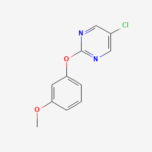 molecular formula C11H9ClN2O2 B14461559 5-Chloro-2-(3-methoxyphenoxy)pyrimidine CAS No. 73226-21-8