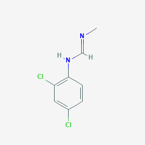 molecular formula C8H8Cl2N2 B14461571 N-(2,4-Dichlorophenyl)-N'-methylmethanimidamide CAS No. 67346-15-0