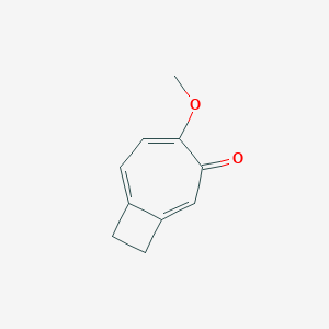 molecular formula C10H10O2 B14461603 4-Methoxybicyclo[5.2.0]nona-1,4,6-trien-3-one CAS No. 67213-05-2