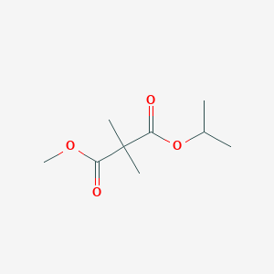molecular formula C9H16O4 B14461627 Methyl propan-2-yl dimethylpropanedioate CAS No. 66850-09-7